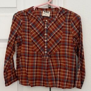 Doen - Plaid Long sleeve top - Kids 2/3